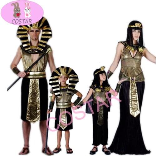 COSTAR Egypt Pharaoh Egypt Queen Cosplay Costume Family Halloween Party Cosplay Clothing