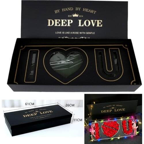 Valentine Day Gift Box Wedding Birthday Girl Women I Love You Girlfriend Artificial Bridal Accessories Diy Flower Rose Soap silk