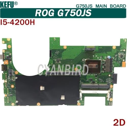 KEFU G750JS original mainboard for ASUS ROG G750J 2D with I5-4200H Laptop motherboard