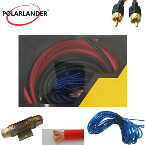 Car Audio Wires Amplifier Installation Kit AMP Power Cable 1500W 10GA Subwoofer Speaker With AGU FUSE High quality Pure copper