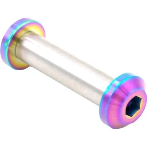 M6x33mm Rainbow GR5 Titanium Bolts & Rod Nut For Bike Rear Suspension