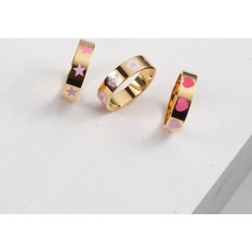 Stainless Steel Trendy Vintage Ring Irregular Gold Designer Real Gift For Women Boho Aesthetic Wedding Punk Accessories Jewelry