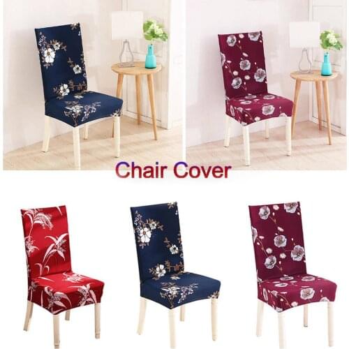 NEW Spandex Elastic Printing Dining Chair Slipcover Removable Anti-dirty Kitchen Seat Case Stretch Chair Cover For Banquet