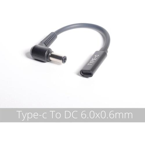 USB Type C Female to 6.0*3.7mm /6006mm Male Plug Converter Laptop Dc Power Adapter Connector Charging Cable for Asus Notebook PC