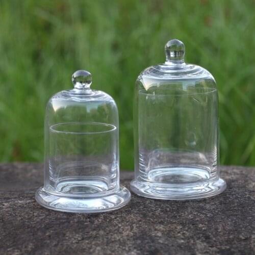 Aromatherapy Candle Glass Plant Wax Fragrance Blown Glass Bell Jar Essential Oil Diffusion Candle Holder Utensils Wholesale