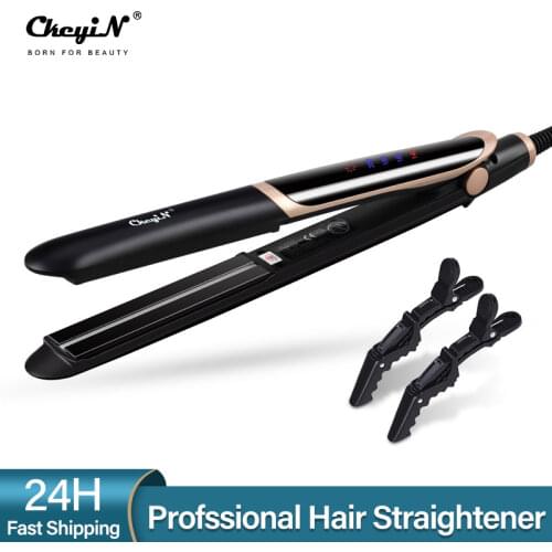 Profssional Hair Straightener Curler Far-Infrared Tourmaline Ceramic Flat Irons Fast Heating Hair Straighting Styler Care Tool