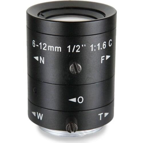 2 million HD C-mount industrial lens 6-12mm2mp zoom C-mount machine vision intelligent inspection lens