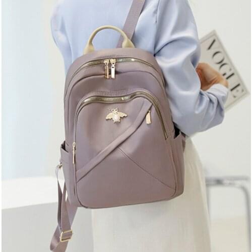 Simple Women Backpack Ladies Bagpack Waterproof Oxford School Bag Female Anti Theft Travel Rucksack Girls Large Capacity Mochila