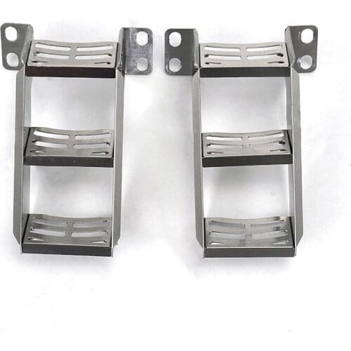 Stainless Steel Steps Staircase Mini Ladder Stairs for 1/14 Tamiya Volvo FH16 RC Tractor Upgrade Parts