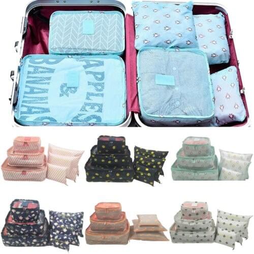 Adisputent Travel Storage Bag Waterproof Clothes Packing Cube Luggage Travel Organizer Bag Clothes Pouch Portable Storage Case