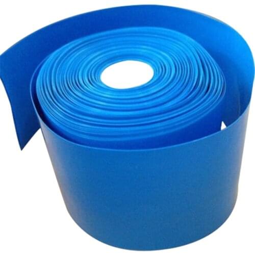 1KG PVC Heat Shrink Tube Blue Shrinkable Cable Sleeve For 18650 Lithium Battery Pack Insulating Sleeve Shrink Tube Many Sizes