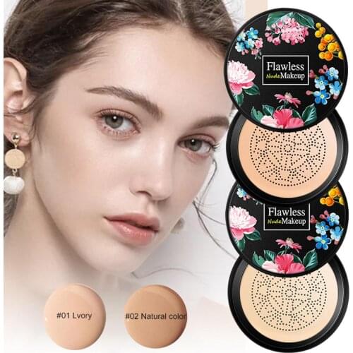 Mushroom Head Air Cushion Foundation BB Cream Concealer Natural Long Lasting Moisturizing Makeup Cosmetic Tool For Women