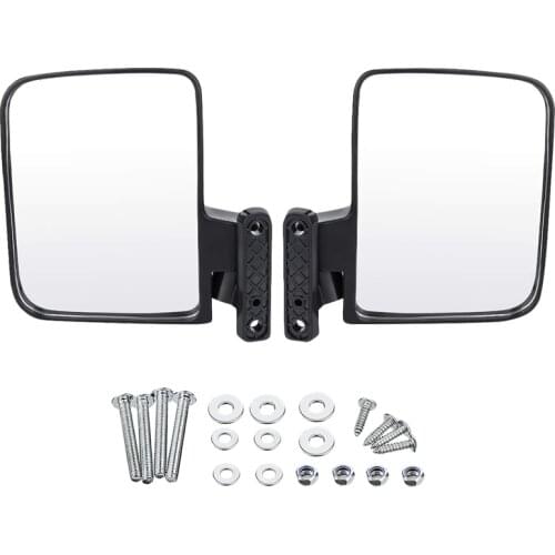 Golf Cart Mirrors - Universal Folding Side View Mirror For Golf Carts Club Car, Ezgo, Yamaha, Star, Zone Carts