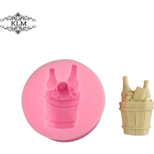 KLM-00171 Beer Barrel Silicone Mold Fondant Cake mould