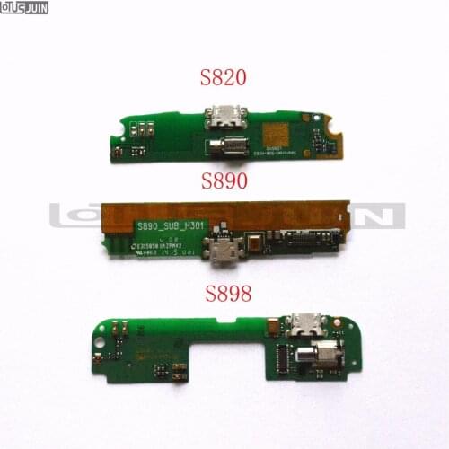 10PCS New For Lenovo S820 S890 S898 Micro USB Charging Port Charger Dock Plug Connector Flex Cable Board Replacement Parts