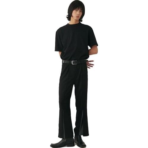 27-46 2021 Dj costume ds mens clothing Hair Stylist Hip hop loose split multi button micro La Pants plus size costumes