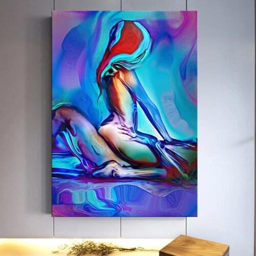 Abstract Couple Bedroom Wall Art Sexy Watercolour Love Decorative Canvas Prints Poster Painting For Home Decor Mural Picture