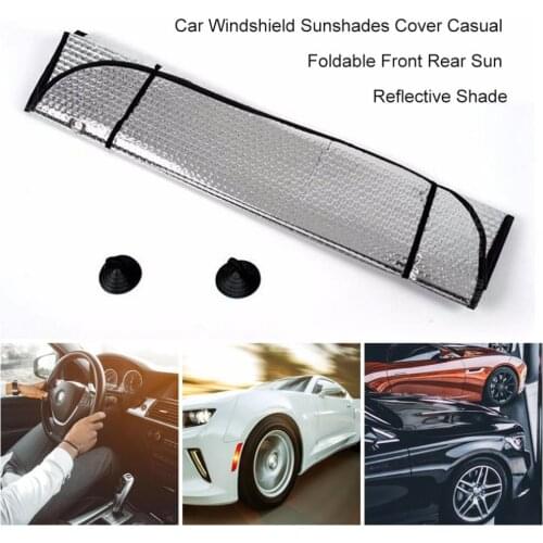 Car Windshield Sunshades Cover Casual Foldable Cover Front Rear Sun Reflective Shade Car Sun Block Sunshade
