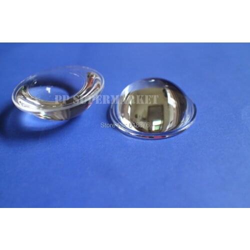 Free shipping 10pcs 44mm LED Lens Lamp Light Reflector Collimator Wide Angle for 20W 30W 50W 100W/ 100W 44mm lens