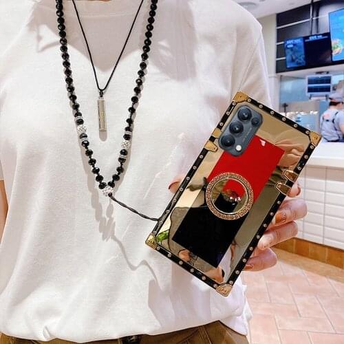 Case For iphone 12 11 pro xs max xr x 7 8 plus se 2020 Cover Red lip crystal strap diamond ring holder soft silicone phone bag c