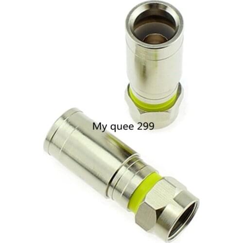 Extruded F head/waterproof/full copper/cable digital TV set-top box joint 75-5/RG6 inch screen