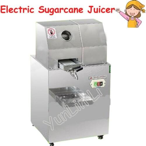 Electric Sugarcane Juicer Stainless Steel Sugarcane Squeezer Cane-Juice Machine Cane Sugar Juice Extractor SXC-80