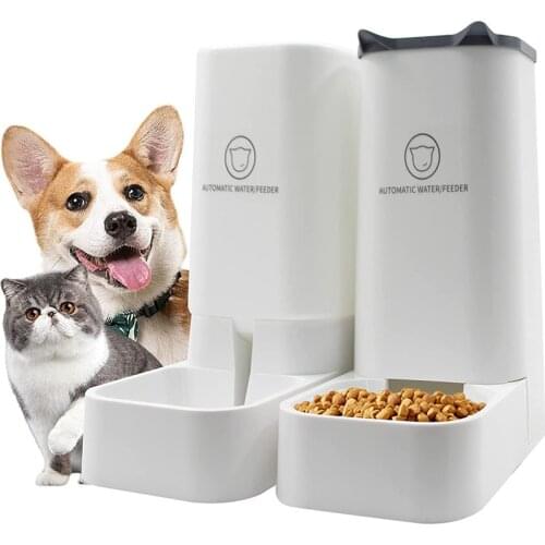3.8L Pet Dog Cat Automatic Feeder Detachable Large Capacity Dog Cat Water Dispenser Food Feeding Device For Pet Supply Cat Dog
