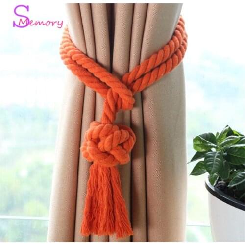Cotton ball European curtain tassels hanging ball tie strap holder accessories home decor
