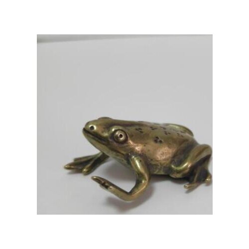 Exquisite Chinese pure brass animal frog small Statues