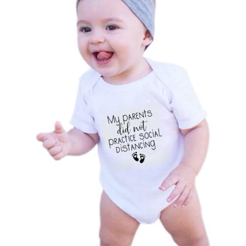 Bodysuit for Newborns Baby Girl Clothes Boys Letter Short Sleeve Bodysuit Baby Onesie Rompers Infant Triangle Overalls For Kids