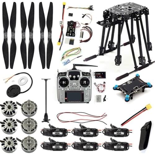 DIY Set PIX PIX4 Flight Control ZD850 Frame Kit M8N GPS Remote Control Radio Telemetry ESC Motor Props for RC 6-Axle Airplane