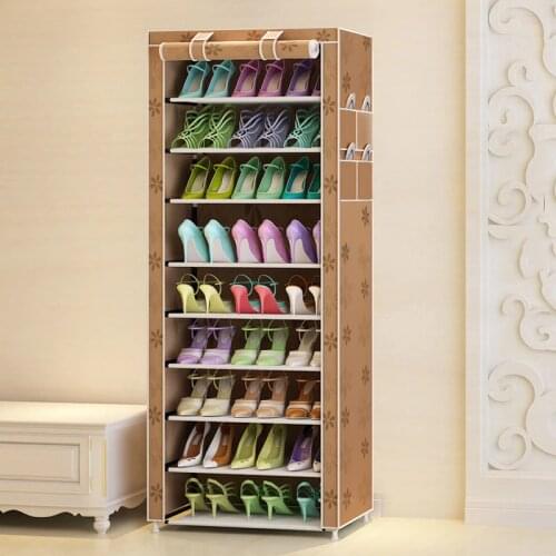 Korean Minimalist Multi-function Storage Shoe Cabinet Oxford Cloth Dustproof Storage Shoe Rack DIY Shoe Rack Organizer Furniture