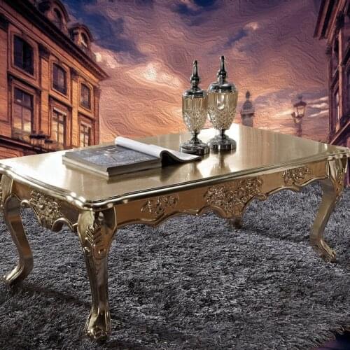 Actual Wood European Style Tea Table Scented Coffee Table Glass Coffee Table for Living Room Tables for Living Room