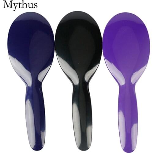 New Design Oval Hair Detangle Brush With Soft Teeth ABS Tangle Hairbrush 3 Color Wig Brush Styling Tools