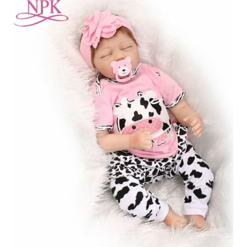 NPK Bebes reborn princess silicone dolls reborn size 22inch Princess Toddler Babies Dolls toys for children gift real alive