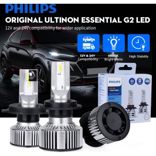 Philips H7 led headlight Bulbs H4 H11 H8 H9 H16 Car headlight Philips Ultinon Essential G2 LED Bulbs H11 Fog Lamps 6500K 12V
