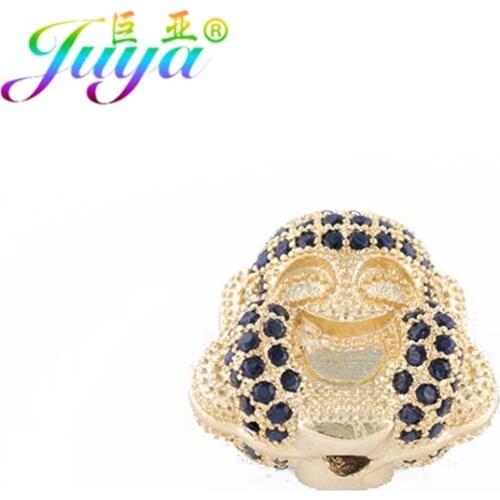 Buddhism Jewelry Findings Gold/Rose Gold Buddha Charm Beads Accessories For Women Men Beadwork Beading Jewelry Making