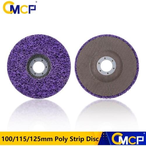 CMCP 100mm 115mm 125mm Poly Strip Disc Abrasive Wheel Paint Rust Remover Clean Grinding Wheels For Angle Grinder