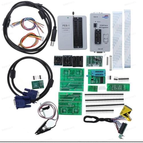RT809F programmer + all adapters SOP8 IC clip-on LCD card reader + PEB-1 expansion board