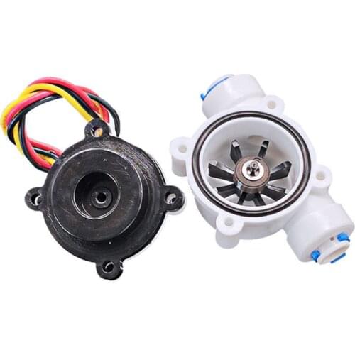 DN6 G 1/4" PE Water Meter Flow Sensor Counter 0.3-10L/min High Precision Indicator Dispenser Flowmeter