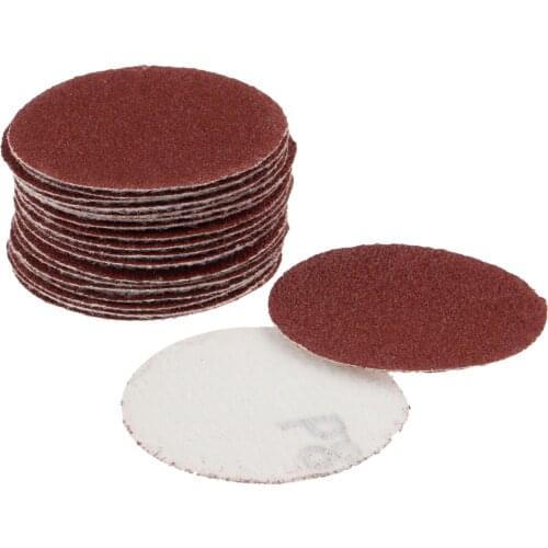 DRELD 20Pcs 2 inch 50mm Sander Disc Sanding Paper Polishing Pad Sandpaper 80 Grit for Dremel Electric Grinder Abrasive Tools