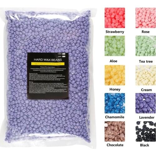 1000g Wax Beans 10 Kinds Wax For Depilation Hair Removal Cream Bikini Body Leg Paper-free No Strip Depilatory Hard Wax Melter