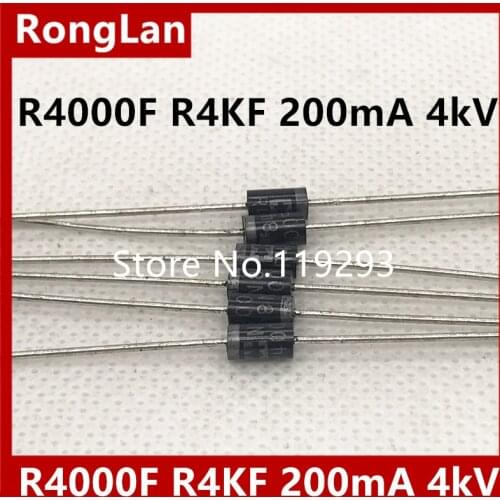 High voltage high voltage diode R4000F R4KF 200mA 4kV high voltage silicon stack--500pcs/lot