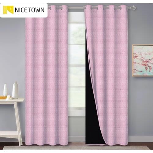 NICETOWN 1PC Blackout Curtain Printed stripe Modern Grommet Curtains Drape Drapery for Windows Treatments for Bedroom Decoration