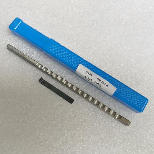 2pcs 4mm B1 Push-Type Keyway Broache Metric Size HSS Keyway Cutting Tool for CNC