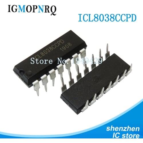 5PCS ICL8038CCPD DIP14 ICL8038 DIP 8038CCPD DIP-14 new and IC
