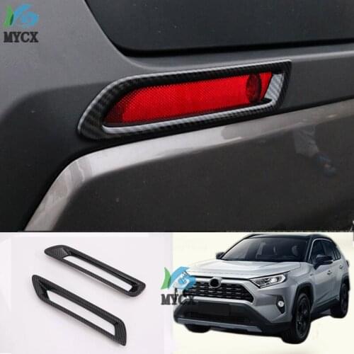 For Toyota rav4 rav 4 xa50 2019 2020 Plastic Chrome Rear Tail Fog Light Lamp Cover Accessories