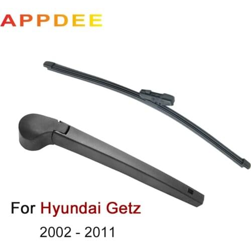 APPDEE Wiper 14" UPGRADE Rear Wiper Blade & Arm Set Kit For Hyundai Getz 2002 2003 2004 - 2011 Windshield Windscreen Rear Window