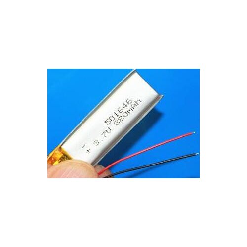Free ship 501646 3.7v 380mah polymer lithium rechargeable battery LI-PO battery for recorder pen bluetooth headset