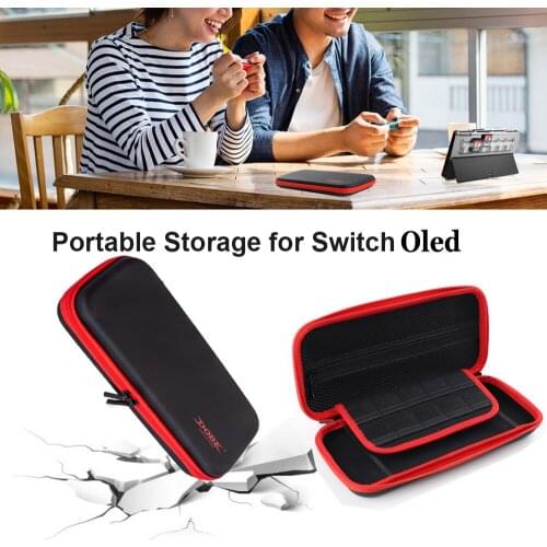 Fit for Nintendo Switch OLED Host Storage case Durable Hard Protection Zipper Bag with Compartment NS Game Console Accessories